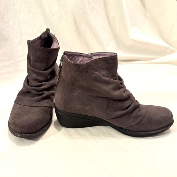 Dansko Arisa Gray Ankle Boots w/ Back Zip Casual Comfort Booties 40/ 9.5 10 - Picture 1 of 11